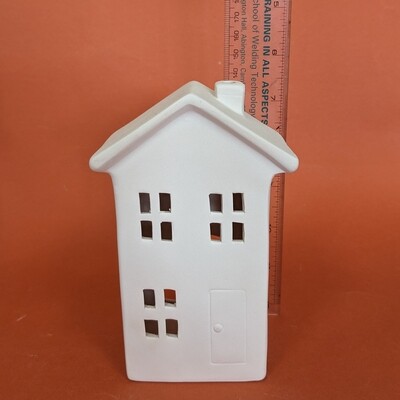 House Lantern / Tea Light  - tall with 3 front windows