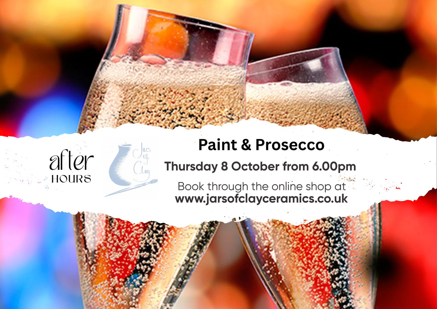 Paint &amp; Prosecco night, non-refundable deposit includes first glass of Prosecco and studio fee