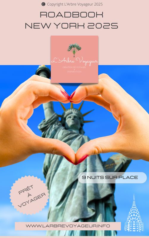 ROADBOOK NEW YORK 2025, 9 NUITS/10 JOURS SUR PLACE