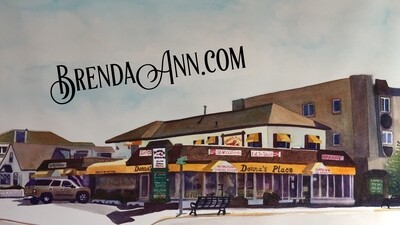 Donna's Place in Stone Harbor, NJ - Hand Signed Archival Watercolor Print