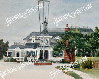 Yacht Club of Stone Harbor in Stone Harbor, NJ - Hand Signed Archival Watercolor Print