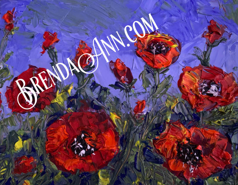 Flower Art - Red Poppies Art Print