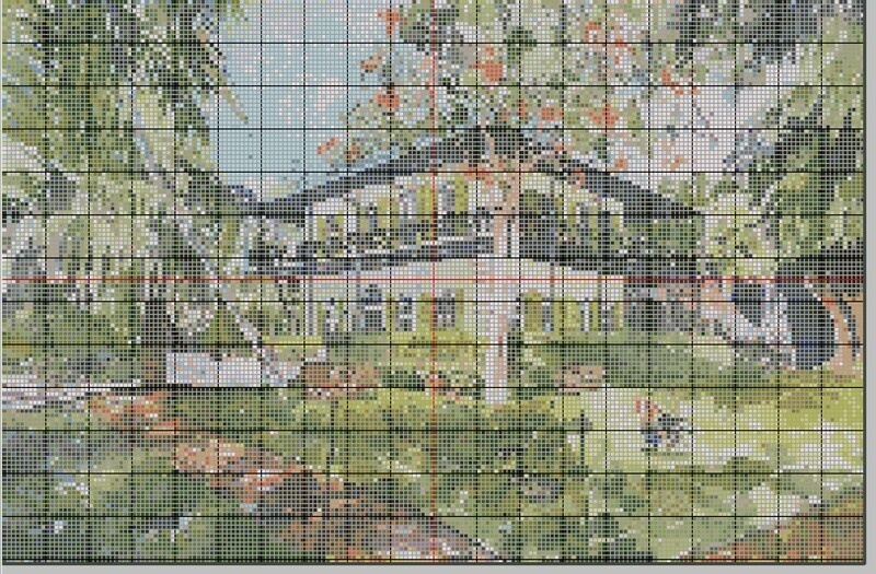 Key West Cross Stitch - Ernest Hemingway Home & Museum in Key West, FL - Pattern Only - Instant Digital Download