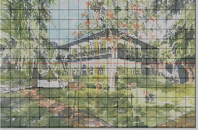 Key West Cross Stitch - Ernest Hemingway Home &amp; Museum in Key West, FL - Pattern Only - Instant Digital Download