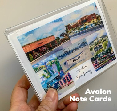 Set of 10 Assorted Avalon New Jersey Greeting Cards + Envelopes