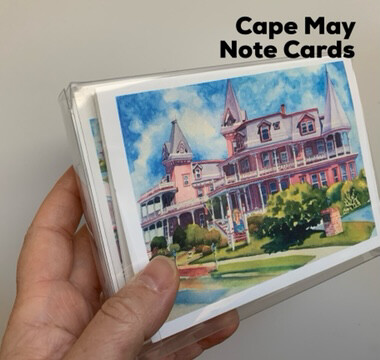 Set of 10 Assorted Cape May NJ Greeting Cards + Envelopes
