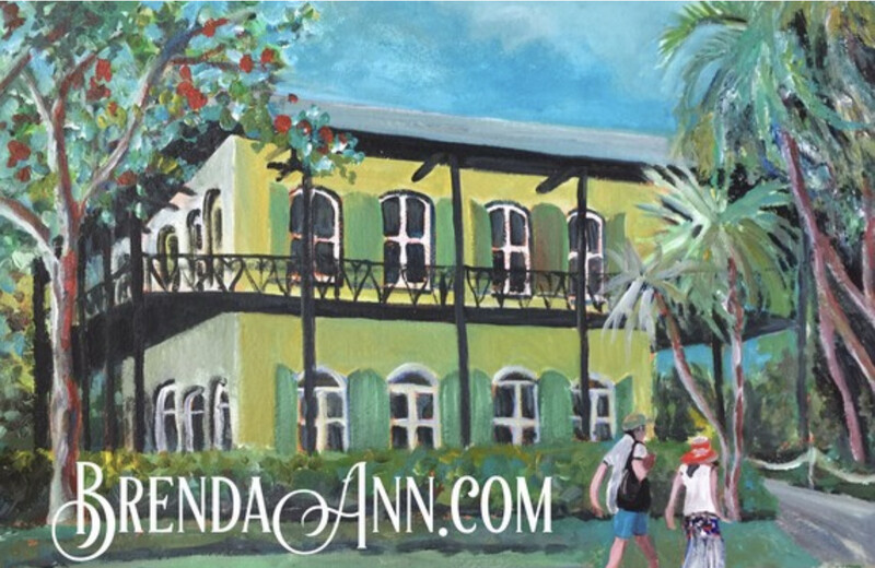 Key West Tropical Art - Ernest Hemingway Home & Museum Print