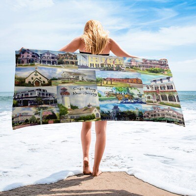 Cape May New Jersey Beach or Bath Towel