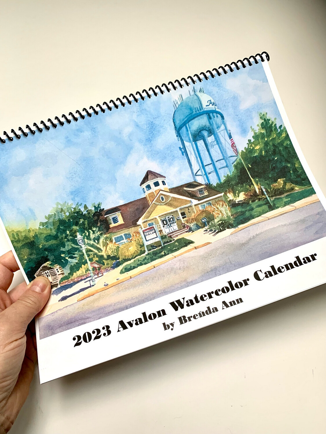 Avalon NJ Wall Calendar 2024 (same design as 2023 design shown, just with 2024 calendar dates)