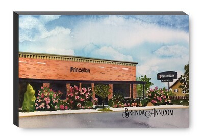 The Princeton Bar & Grill in Avalon NJ Canvas Gallery Wrapped Print - Watercolor Art - Ready to hang on a wall