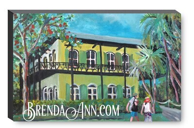 Hemingway Home & Museum Key West (Third Version) Canvas Gallery Wrapped Print - Acrylic Art - Ready to hang on a wall