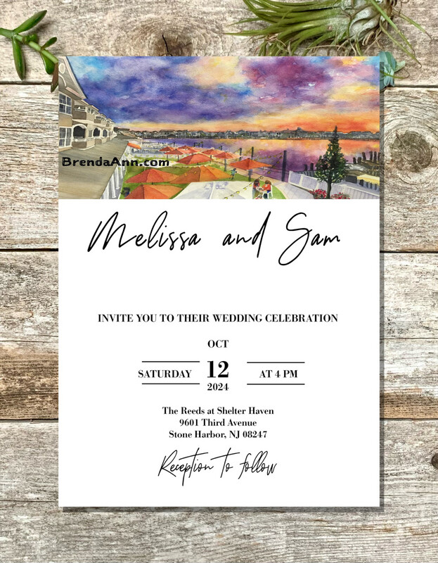 The Reeds at Shelter Haven Wedding Invitations
