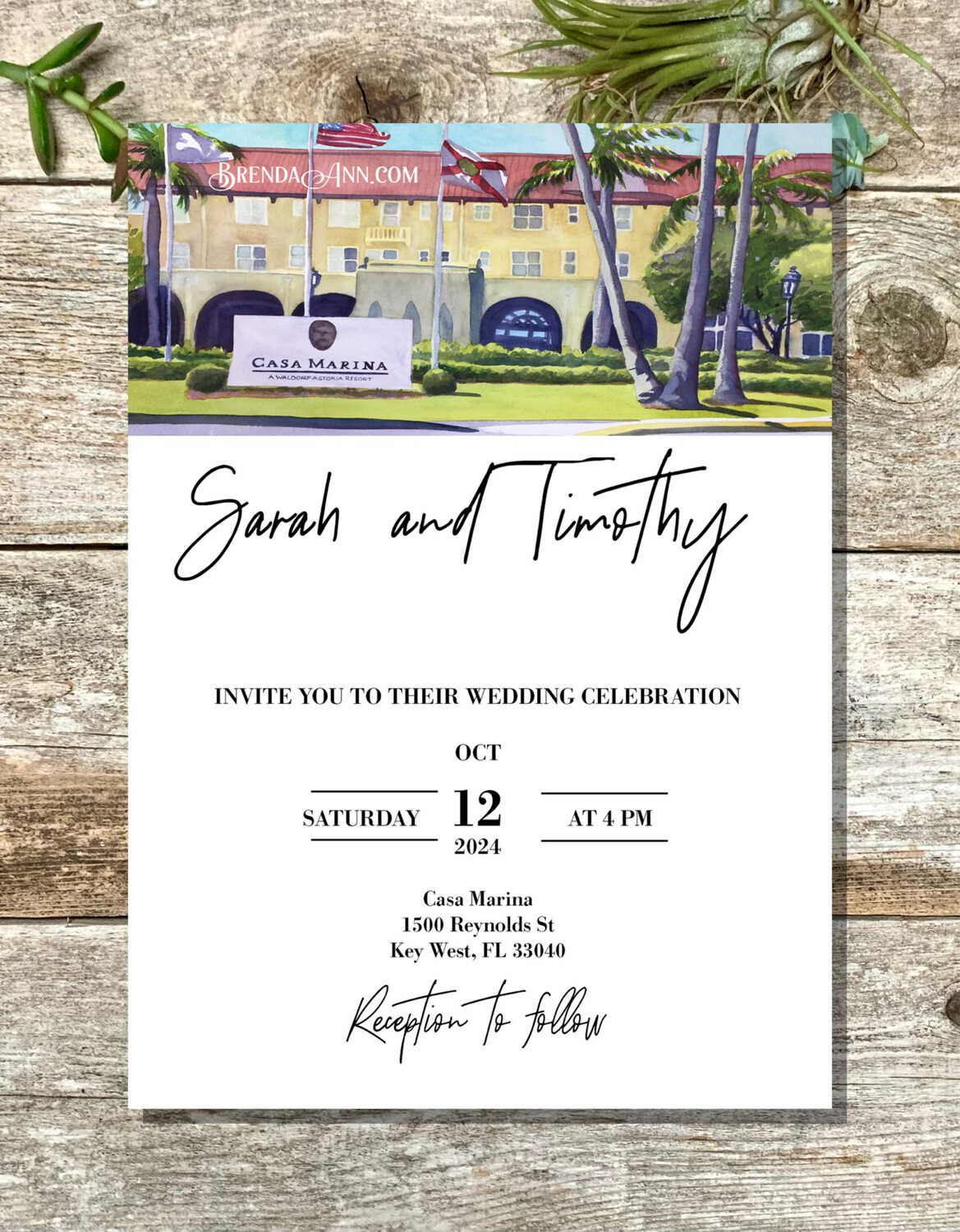 Casa Marina Wedding Invitations