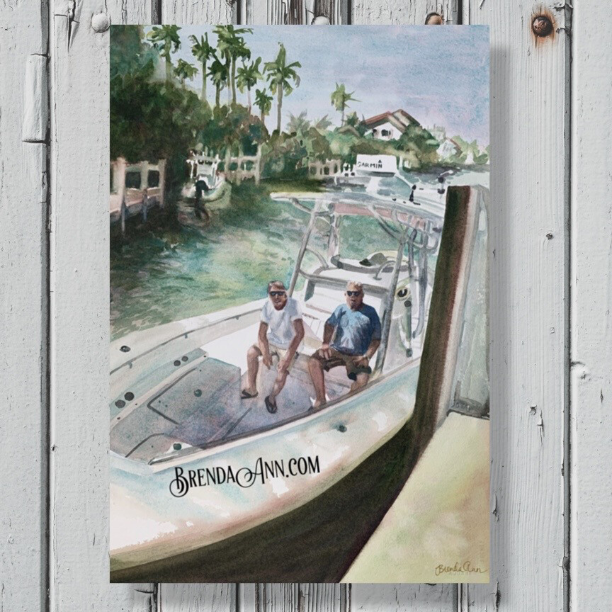 Custom Art - Boat Painting Commission