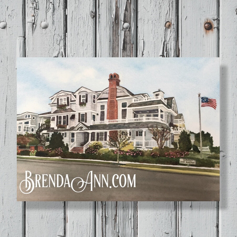 House Portrait - Original Watercolor Painting Made-To-Order Custom Commission - Upload Your Photo