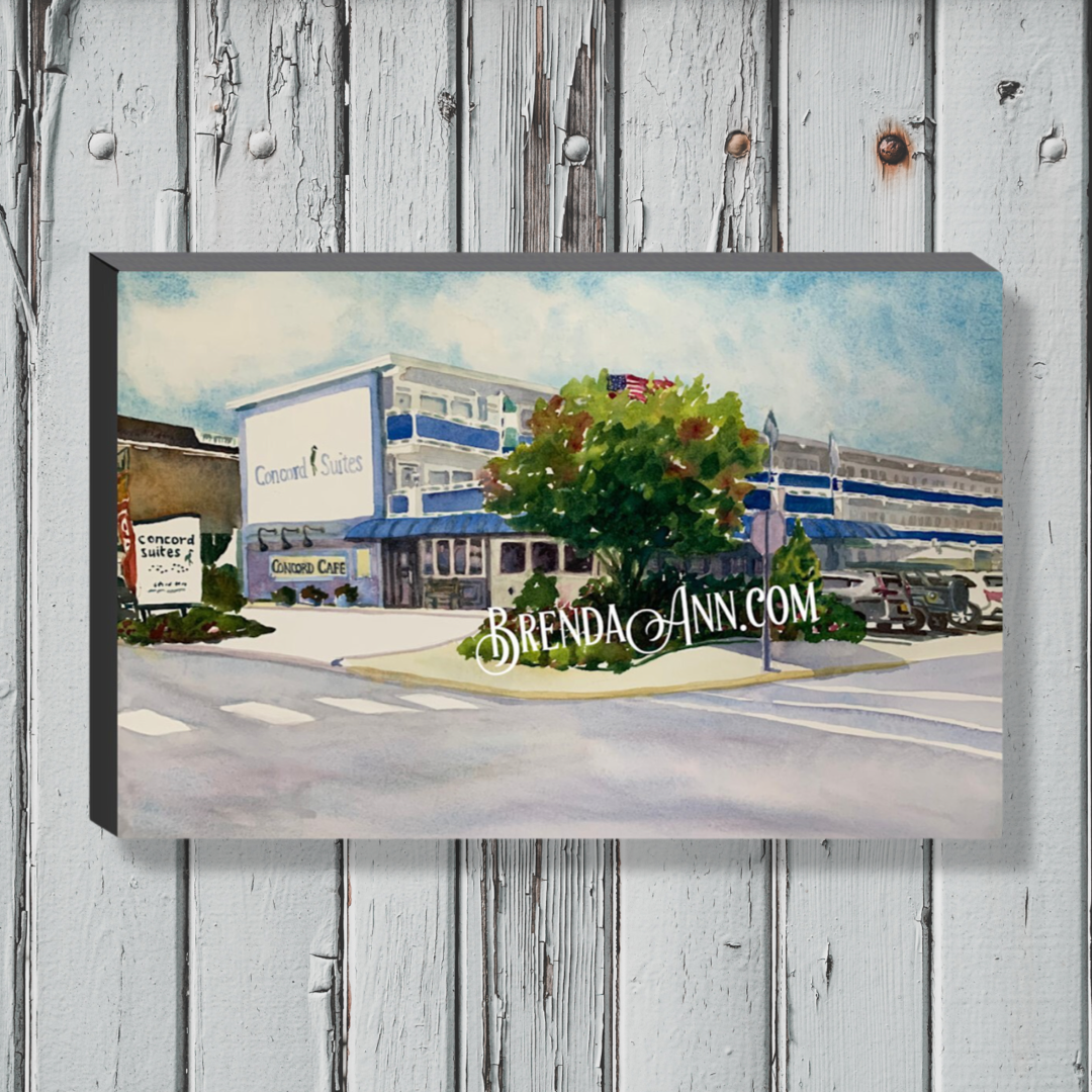 Avalon Art - Concord Suites and Concord Cafe Canvas Gallery Wrapped Print