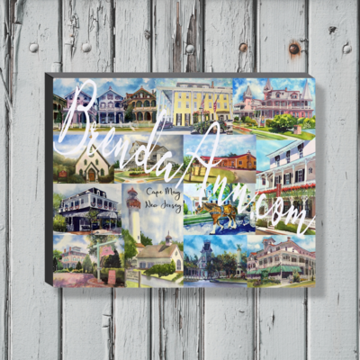 Cape May Art - Collection of Cape May NJ Scenes - Canvas Gallery Wrapped Print