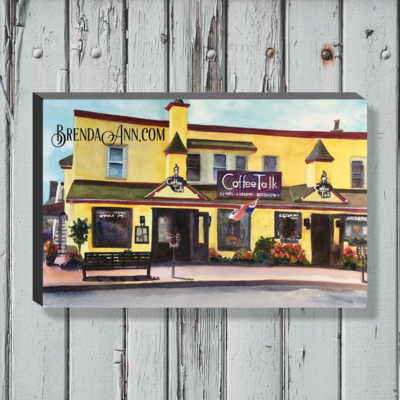 Stone Harbor Art - Coffee Talk Canvas Gallery Wrapped Print