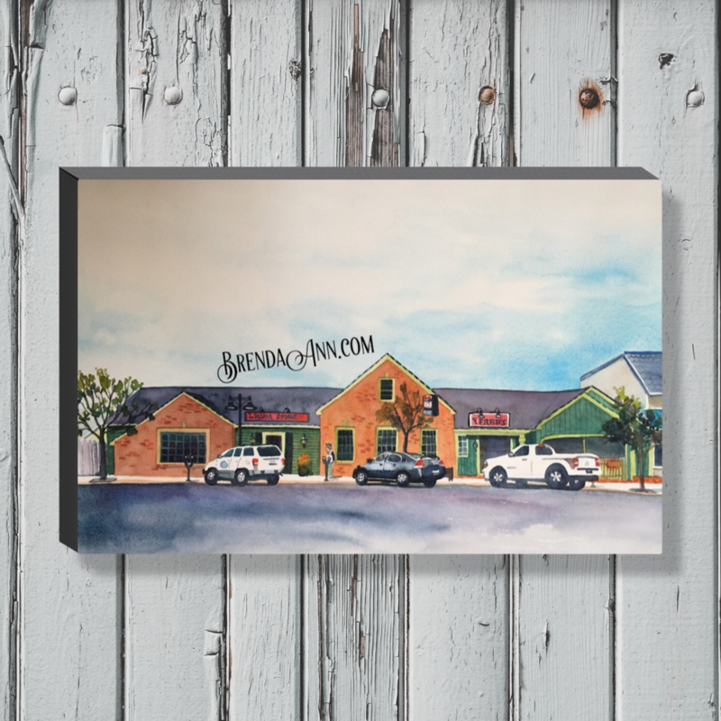 Stone Harbor Art - Fred's Tavern Canvas Gallery Wrapped Print