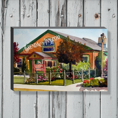 Avalon Art - The Sea Grill Canvas Gallery Wrapped Print