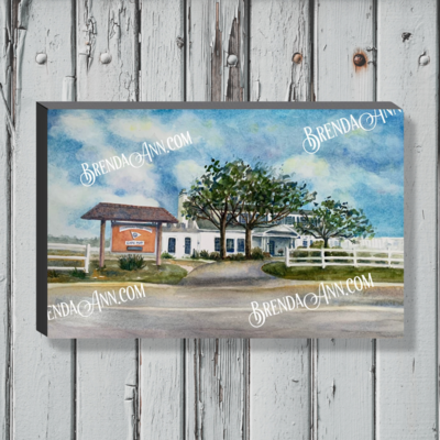 Cape May Art - Corinthian Yacht Club Canvas Gallery Wrapped Print