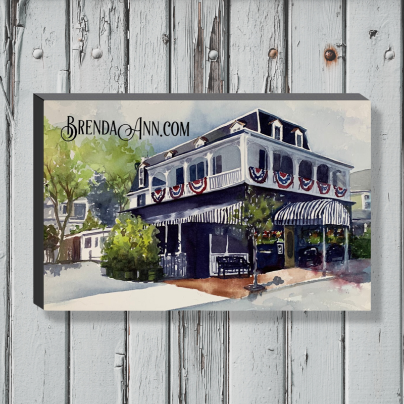 Cape May Art - The Merion Inn Canvas Gallery Wrapped Print