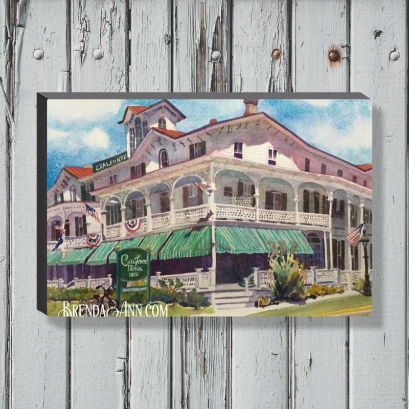 Cape May Art - The Chalfonte Hotel Canvas Gallery Wrapped Print