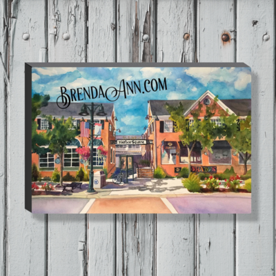 Stone Harbor Art - The Walk at Harbor Square Canvas Gallery Wrapped Print