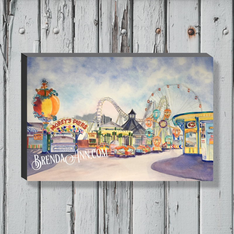 Wildwood Art - Morey’s Piers and Boardwalk Canvas Gallery Wrapped Print