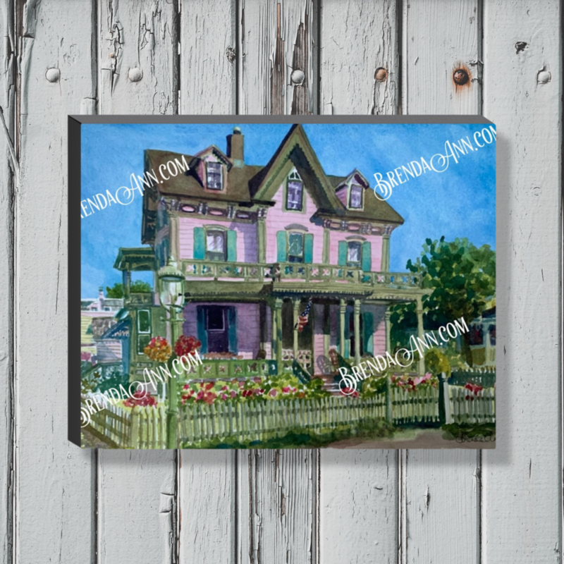 Cape May Art - J. Spicer Leaming House Canvas Gallery Wrapped Print