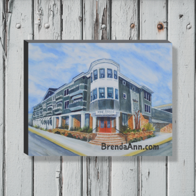 The Reeds at Shelter Haven Watercolor Print - 1.25" Deep Canvas Gallery Wrapped Stone Harbor New Jersey Beach House Art Gift
