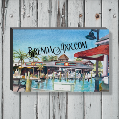 Key West Art - Conch Republic Seafood Company Restaurant Canvas Gallery Wrapped Print