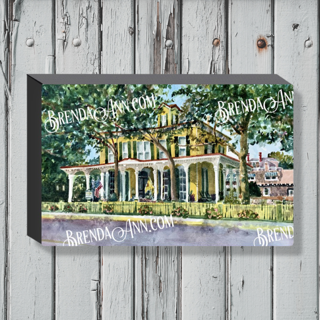 Cape May Art - The Mainstay Inn B&B Canvas Gallery Wrapped Print