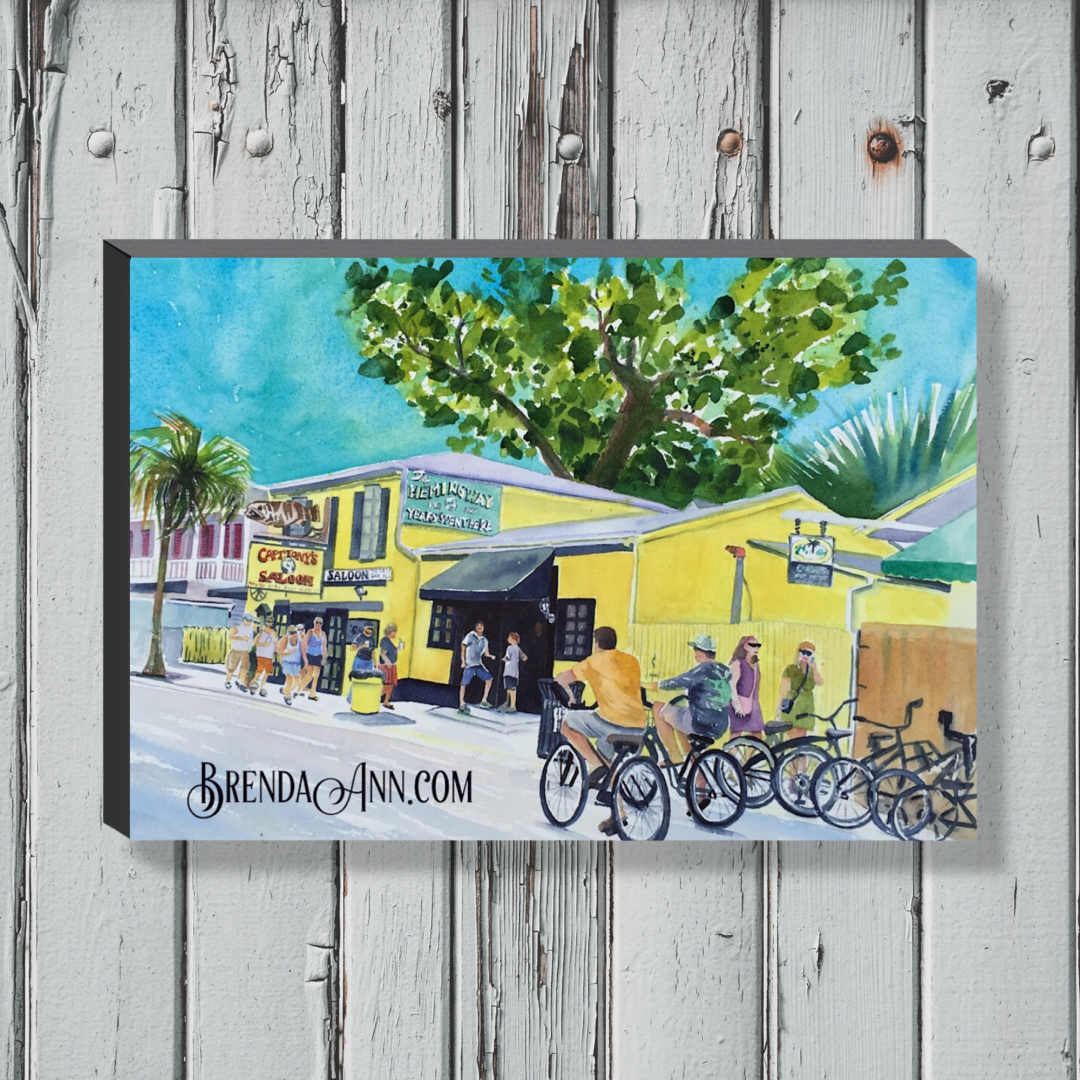 Key West Art - Captain Tony's Saloon Canvas Gallery Wrapped Print