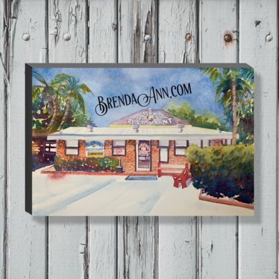 Key West Art - El Siboney Cuban Restaurant Canvas Gallery Wrapped Print