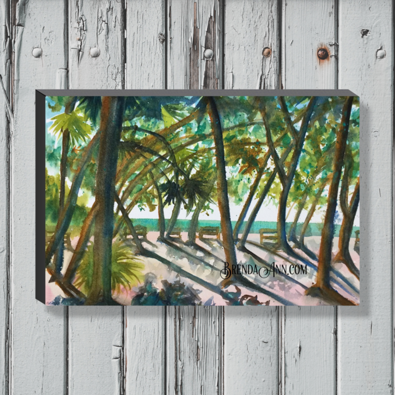 Key West Art - Fort Zachary Taylor State Park Canvas Gallery Wrapped Print