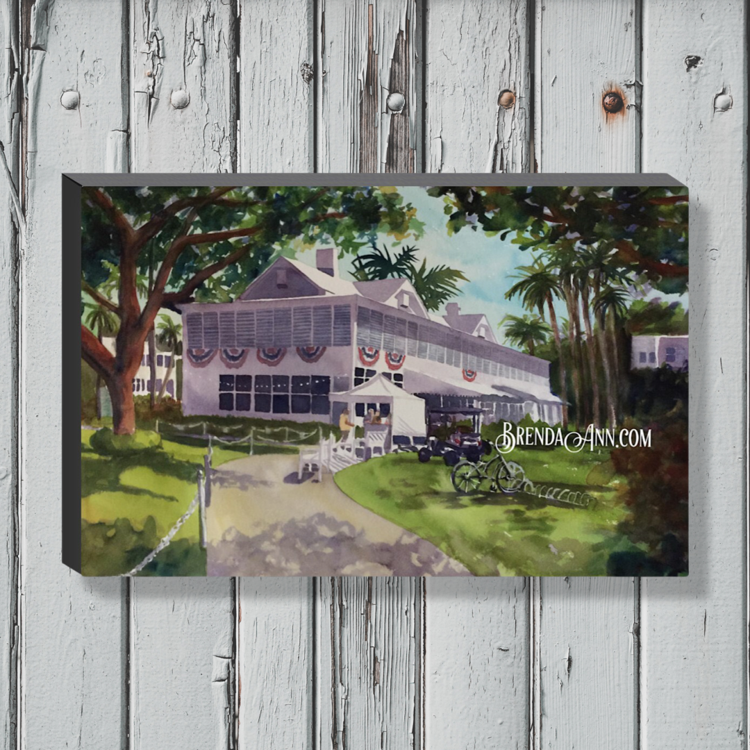 Key West Art - Harry S. Truman Little White House Canvas Gallery Wrapped Print