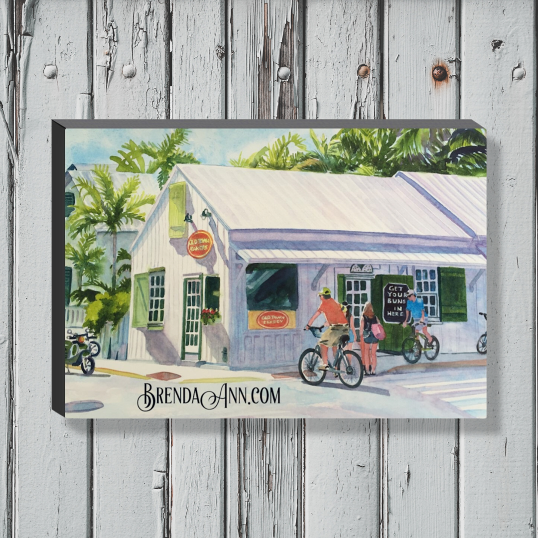 Key West Art - Old Town Bakery Canvas Gallery Wrapped Print