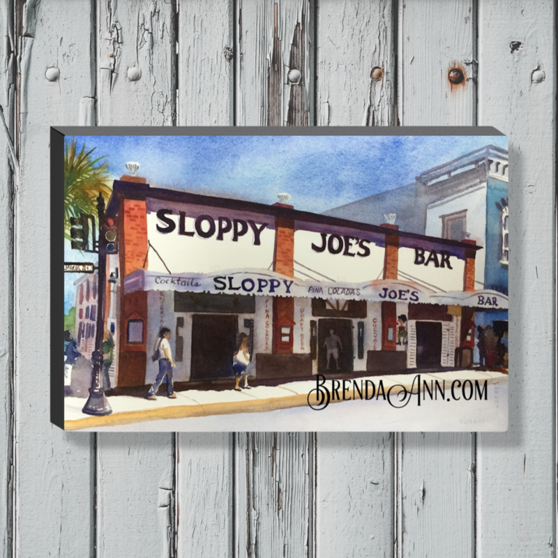 Key West Art - Sloppy Joe's Bar Canvas Gallery Wrapped Print