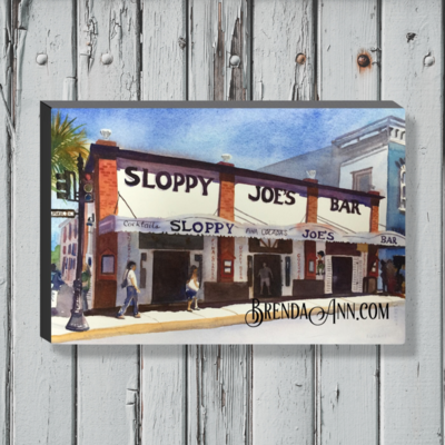 Key West Art - Sloppy Joe&#39;s Bar  Canvas Gallery Wrapped Print