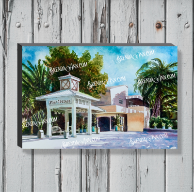 Pier House Resort Print - 1.25" Deep Canvas Gallery Wrapped Key West Florida Keys Beach House Art Gift