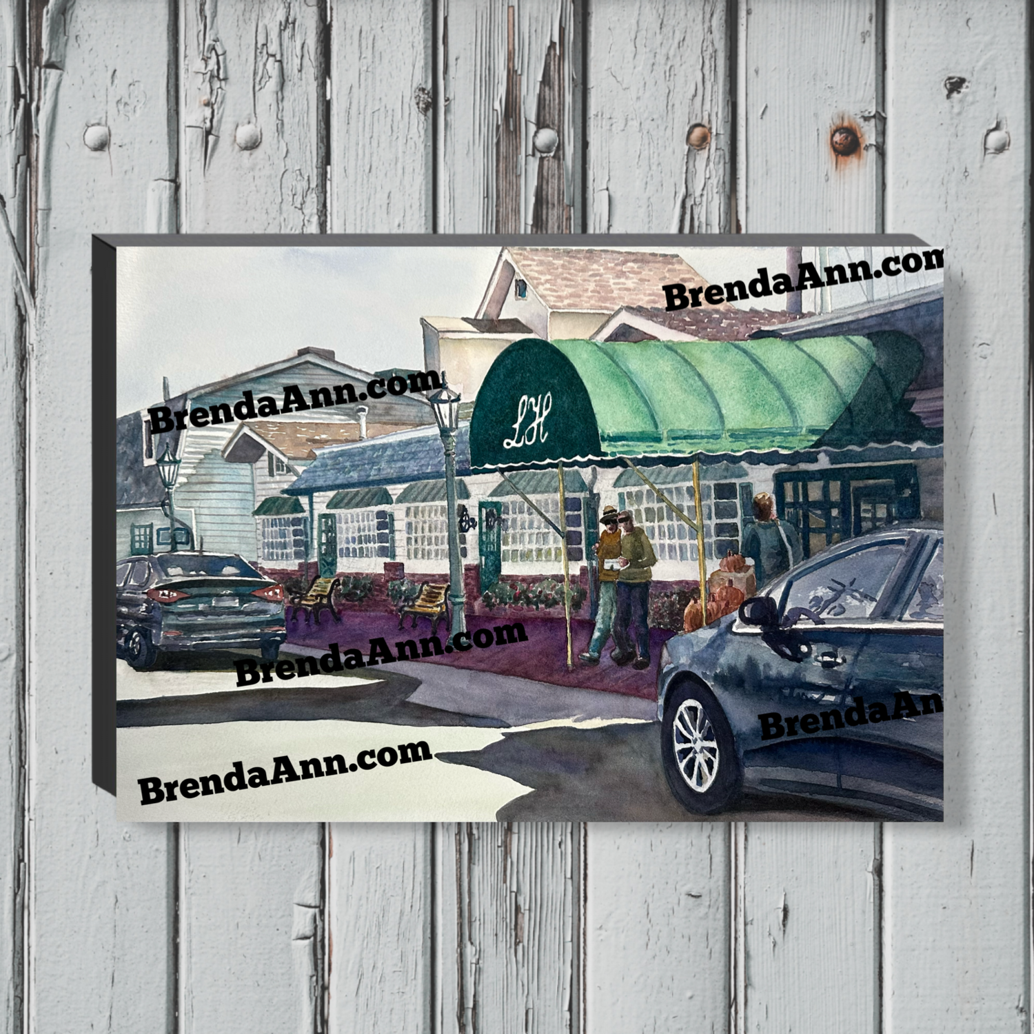 Cape May NJ Art - The Lobster House Canvas Gallery Wrapped New Jersey Print