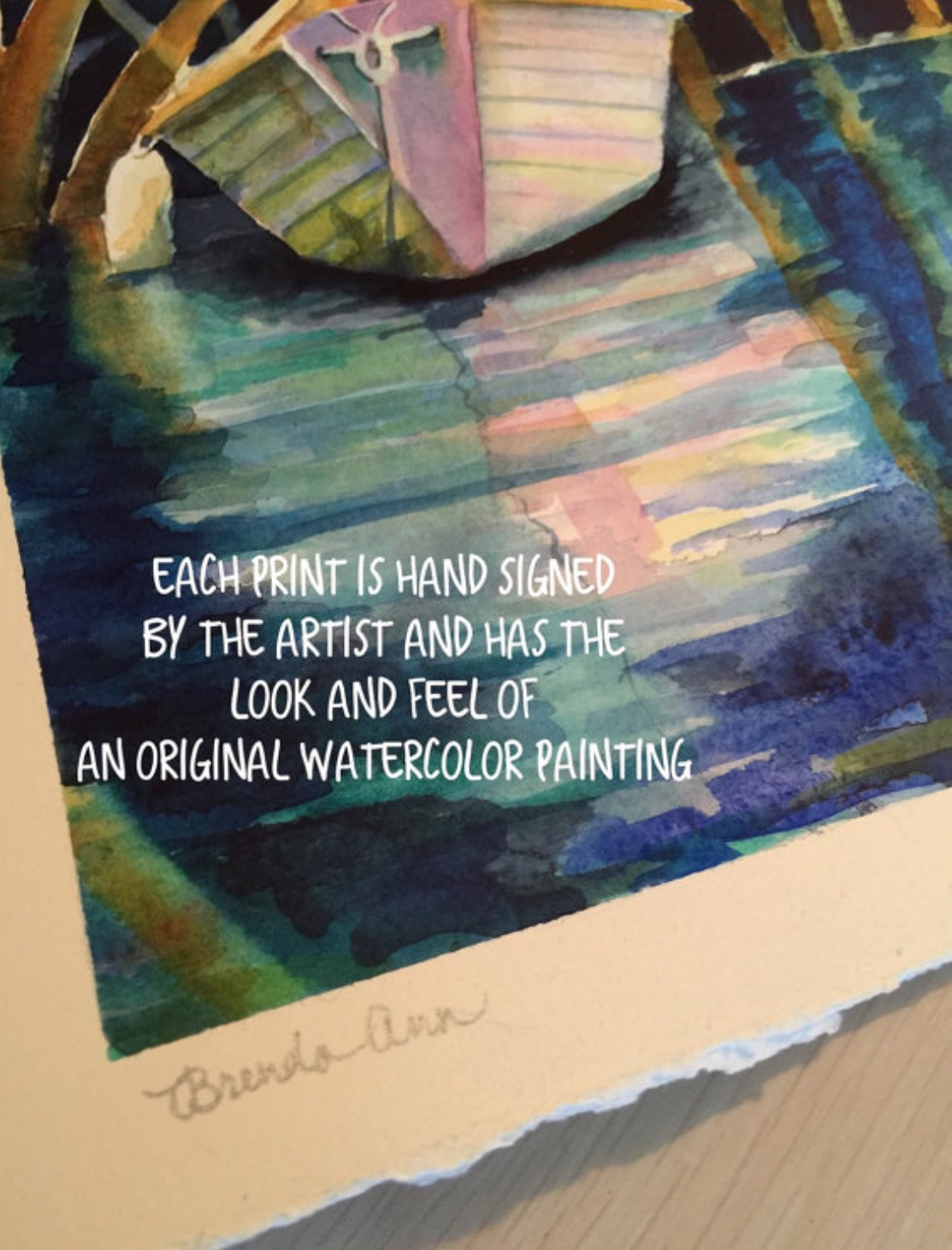 "Spring Reflections" Tulips in Crystal Vase Watercolor Print - Floral Art Gift - Stone Harbor NJ Artist