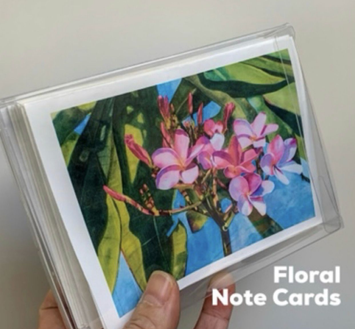Floral Watercolor Note Cards - Set Of 10