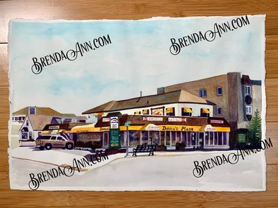 Stone Harbor NJ Watercolor Art Magnets - Set of 9 Mini Prints Featuring Original Paintings by Brenda Ann