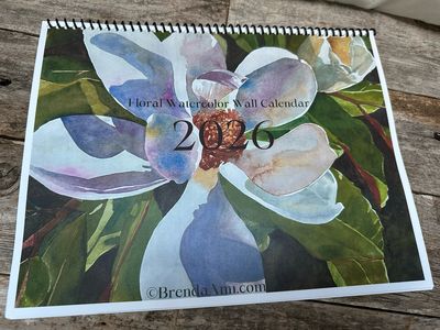 2026 Floral Watercolor Calendar by Brenda Ann
