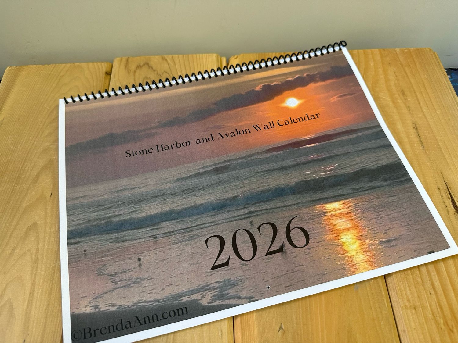 2026 Stone Harbor &amp; Avalon Sunrise Photography Wall Calendar – Coastal New Jersey Landscapes by Brenda Ann