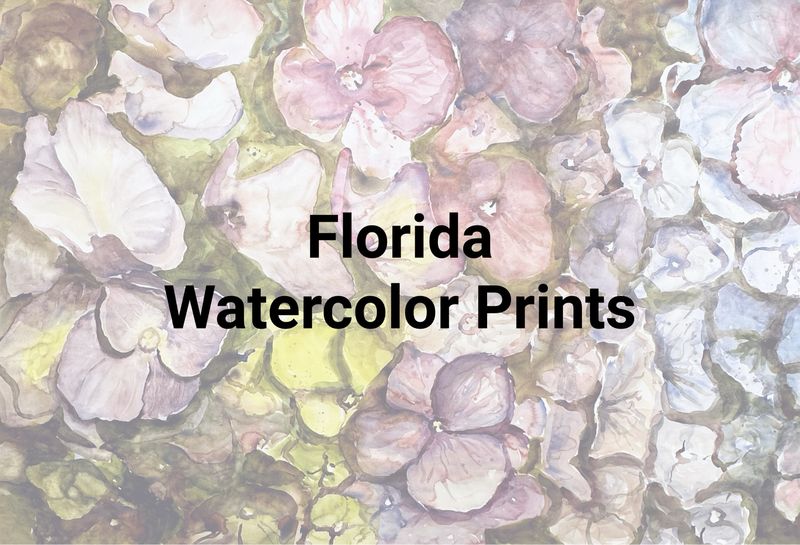 Southernmost Point Watercolor Key West Florida Art Gift