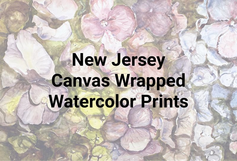Stone Harbor/Avalon/Cape May + New Jersey Canvas Watercolor Prints