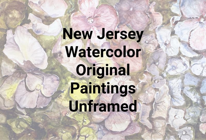 Original watercolor art inspired by flowers and architecture from NJ shore towns - perfect for your shore home or wedding gif